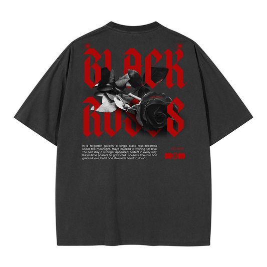 Black Rose Oversized T-Shirt